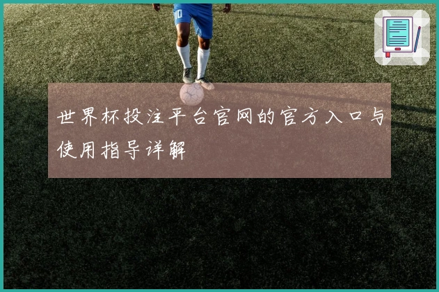 世界杯投注平台官网的官方入口与使用指导详解